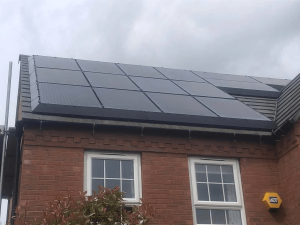 Solar Panels on a UK house roof