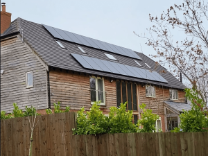 Solar Panels on a UK house roof