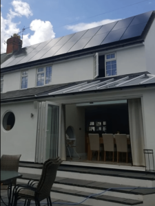 Solar Panels on a UK house roof