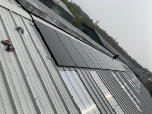 Solar Panels on a UK metal roof